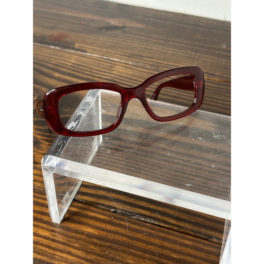 Ray-Ban RB4122-735/8G Men's Polished Purple-Reddish Rectangular Eyeglasses Frame - Picture 2 of 6